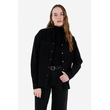 Camasa Cu Maneca Lunga De Dama Negru Regular Fit CL1067256
