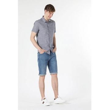 Camasa Cu Maneca Scurta De Barbati Antracit Slim Fit CL1058970