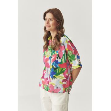 Camasa cu maneci medi si model floral