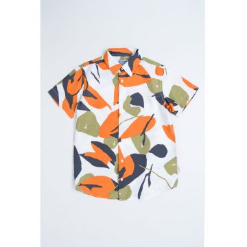 Camasa cu maneci scurte si model floral