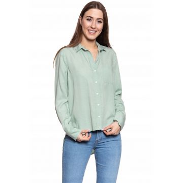 Camasa Dama -  Elisa Solid Lyocell - Slim Fit - Inchidere: Nasturi - Compozitie Material: 100% Lyocell - Numar Buzunare: 1 - Verde