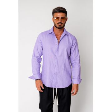 Camasa din 100% In Mauve 17302