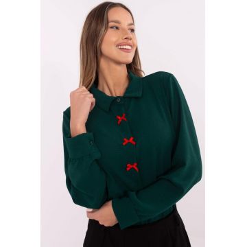 Camasa  poliester - verde -