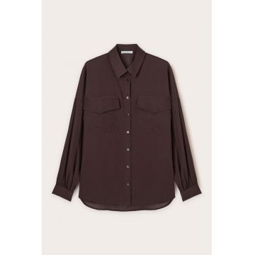Camasa relaxed fit cu buzunare pe piept