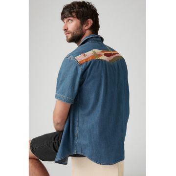 Camasa relaxed fit cu maneci scurte