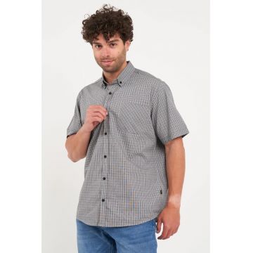 Kenvelo - Camasa barbat cu maneca scurta (Marime: XL - Culoare: BLACK)