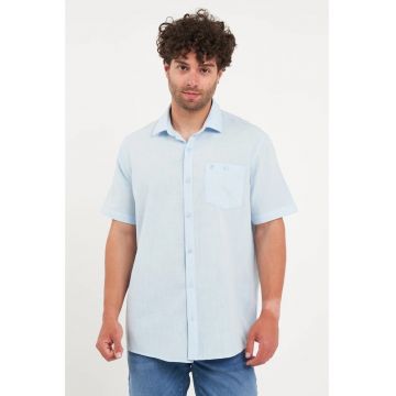 Kenvelo - Camasa barbat cu maneca scurta (Marime: XL - Culoare: DUSTY AQUA)