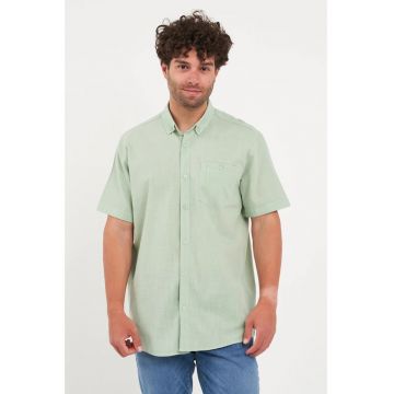 Kenvelo - Camasa barbat cu maneca scurta (Marime: XL - Culoare: FORGET-ME-NOT)