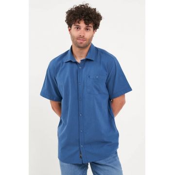 Kenvelo - Camasa barbat cu maneca scurta (Marime: XL - Culoare: SEA STORM)