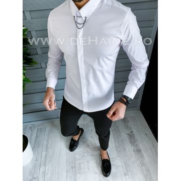 Camasa barbati alba slim fit CU MIC DEFECT DEF1425  P20-3.2