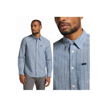 Camasa Barbati -  Camasa Cu Un Buzunar - M INTL - Multicolor - Croiala Regulara - 100% Bumbac - Inchidere Nasturi - Numar Buzunare 1