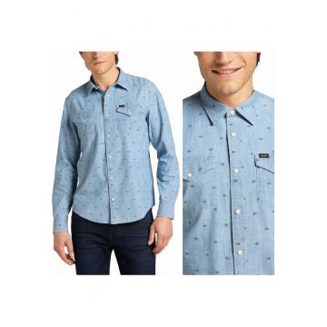 Camasa Barbati - Clean Reg Western - M INTL - Albastru - Croi Regular Fit - Inchidere Capse - Compozitie Material 100% Bumbac - Numar Buzunare 2 Camasa Barbati - Clean Reg Western - M INTL - Albastru - Croi Regular Fit - Inchidere Capse - Compozitie Material 100% Bumbac - Numar Buzunare 2
