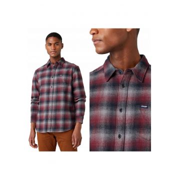 Camasa Barbati -  Ls 1Pkt Shirt - S INTL - Rosu - Croi Regular Fit - Inchidere Nasturi - Compozitie Material 100% Bumbac - Numar Buzunare 1