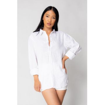 Camasa Boyfriend dIn 100% In White 17812