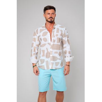 Camasa bumbac White/Beige White/Beige