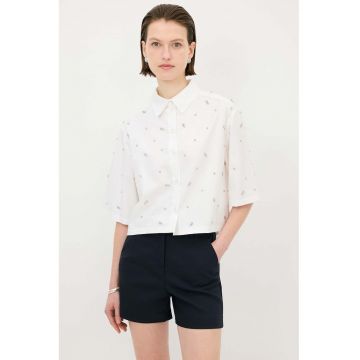 Camasa crop cu strasuri