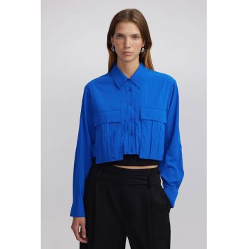 Camasa crop de bumbac