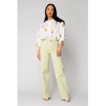Camasa cu broderie motiv ananas 16323