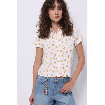 Camasa cu maneci scurte si model fructat