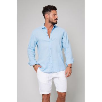 Camasa dIn 100% In Blue New 17519
