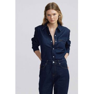 Camasa din denim cu maneci lungi