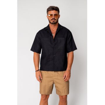 Camasa dIn In maneca scurta Black 17643
