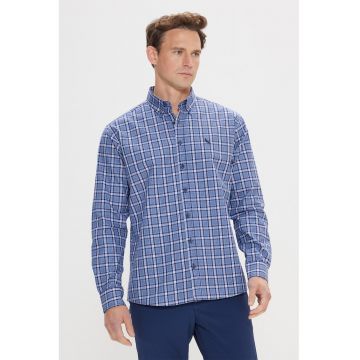 Camasa regular-fit cu model in carouri
