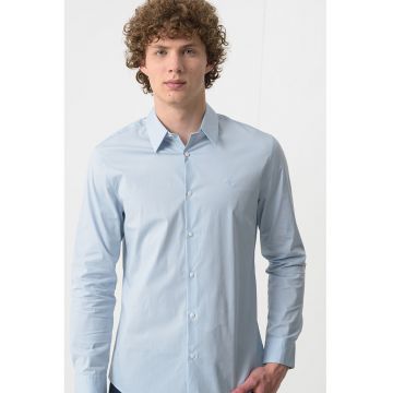 Camasa slim-fit cu model uni
