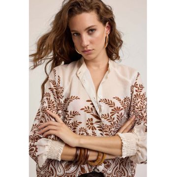 Camasa supradimensionata cu model floral
