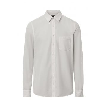 Cămașă asimetrică regular fit cu buzunar frontal