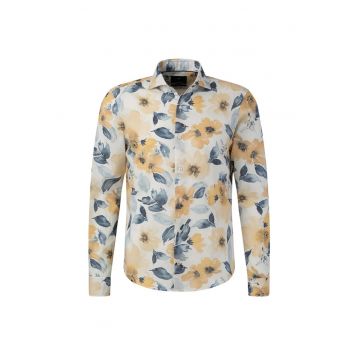 Cămașă regular fit cu mânecă lungă și imprimeu floral JP3