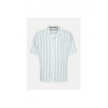 Camasa barbati -  304376276 - Bumbac/In/Viscoza - 2XL INTL - Albastru
