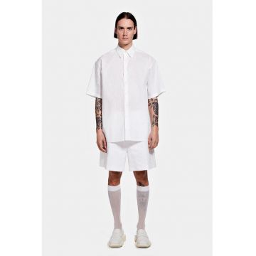 Camasa creponata cu maneca scurta - regular fit