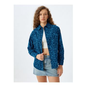 Camasa cu maneci lungi si model floral