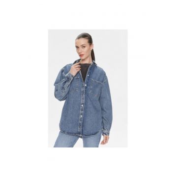 Camasa dama -  303646738 - Bumbac - Albastru
