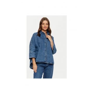 Camasa dama -  304784194 - Bumbac - Albastru