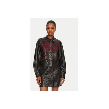 Camasa dama -  304870231 - Piele ecologica - XS INTL - Negru