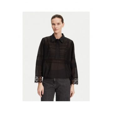 Camasa dama -  304892790 - Bumbac organic/Viscoza - Negru - Negru
