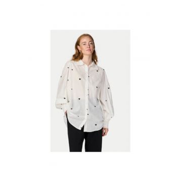 Camasa dama -  304929021 - Bumbac organic - Alb
