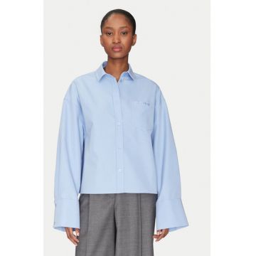 Camasa dama -  305214324 - Bumbac/Poliester reciclat - Albastru