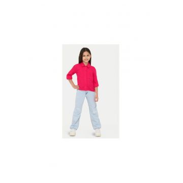 Camasa fete -  304704925 - Bumbac organic - 146 CM - Roz