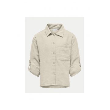 Camasa fete -  304704949 - Bumbac organic - Bej