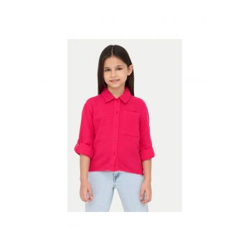 Camasa fete -  304704987 - Bumbac organic - Roz