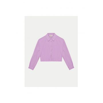 Camasa fete -  304705182 - Bumbac - Violet - Violet