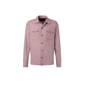Camasa regular fit cu maneca lunga si buzunare frontale