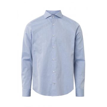 Camasa regular fit cu maneca lunga si material texturat