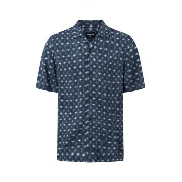 Camasa regular fit cu maneca scurta si imprimeu geometric