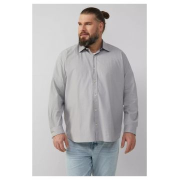 Big Sizes Camasa barbati big sizes - cu maneca lunga - Regular fit - Gri deschis