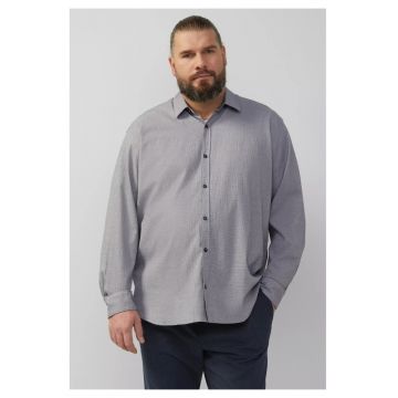 Big Sizes Camasa barbati big sizes - cu maneca lunga - Regular fit - Gri deschis