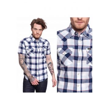 Camasa Barbati -  Ss Western - Croi: Slim Fit - Inchidere: Capse - Compozitie Material: 100% Bumbac - Numar De Buzunare: 2 - Alb